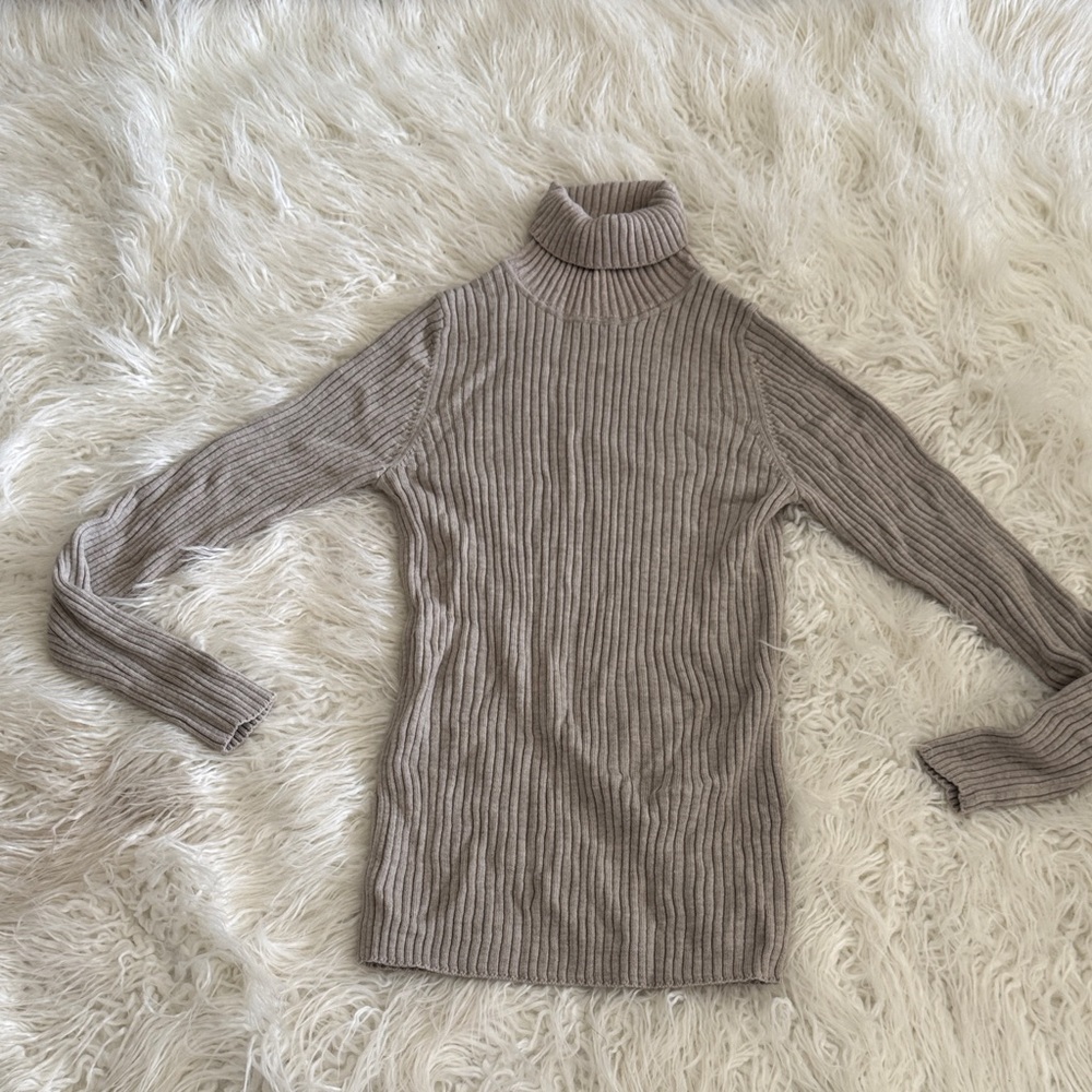 Turtleneck Sweater in Taupe